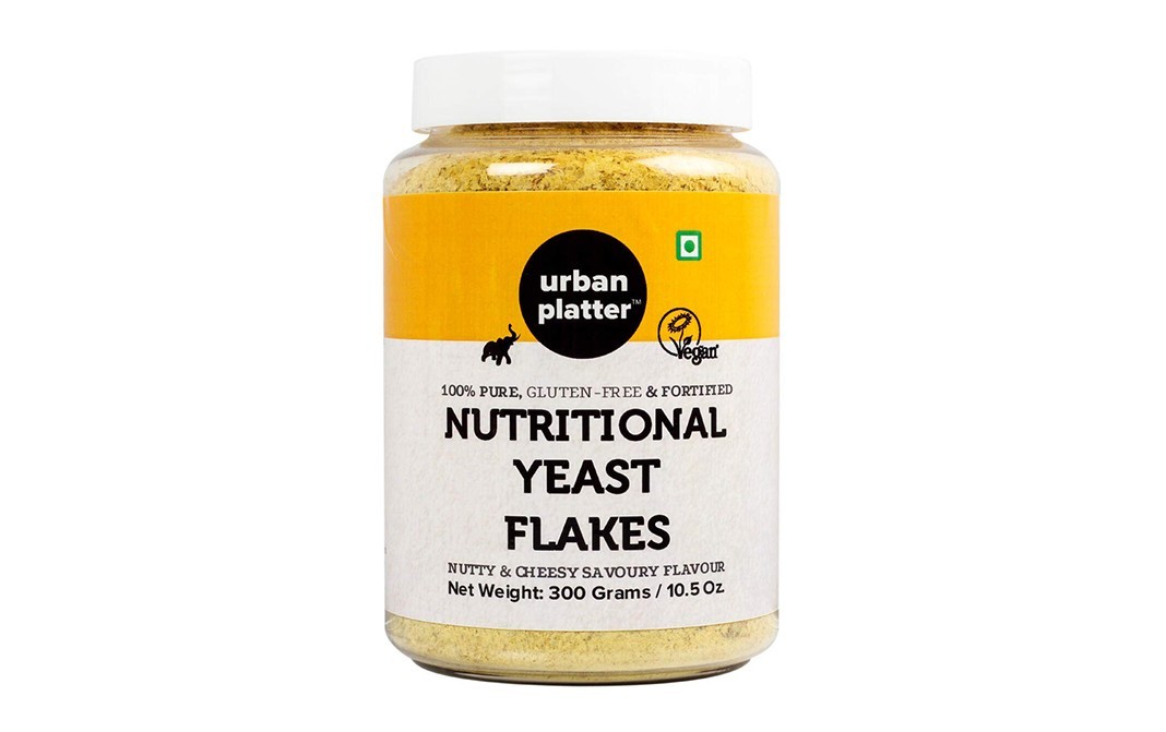 Urban Platter Nutritional Yeast Flakes Nutty & Cheesy Savoury Flavour   Plastic Jar  300 grams